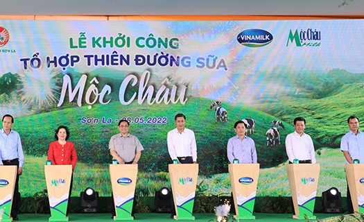 Vinamilk và Mộc Châu Milk khởi công tổ hợp 